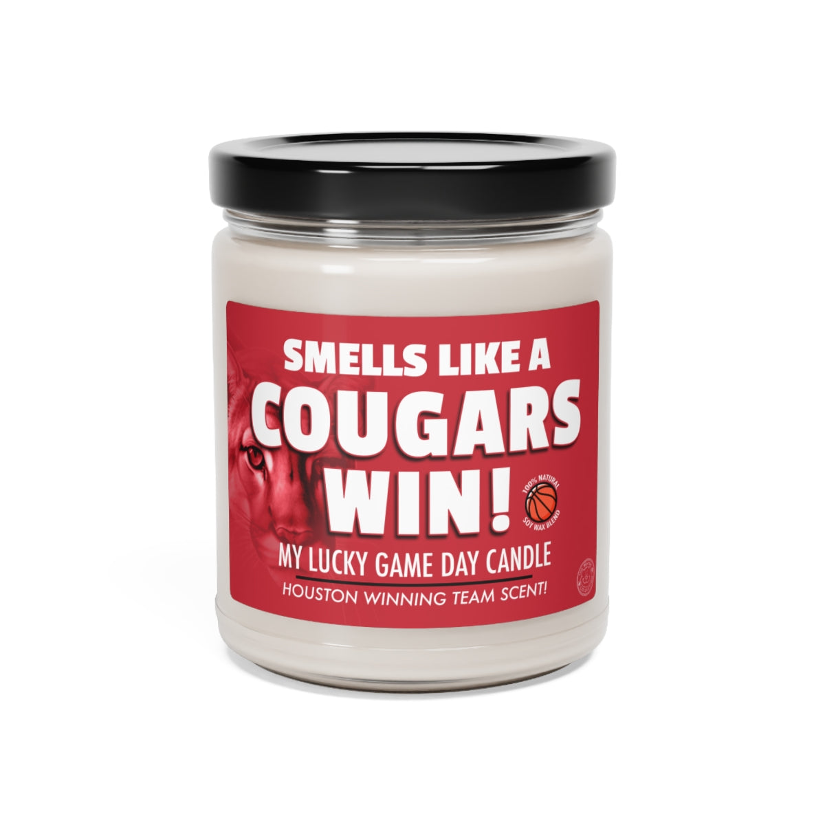 Smells Like A COUGARS Win Gifting Candle, NCAA Fan Gift Idea, College Team Candle, Houston Cougars Inspired Decor