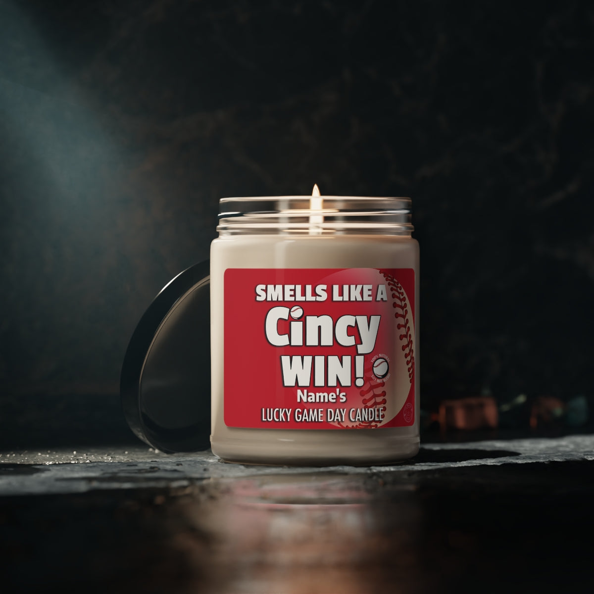 Smells Like A Cincy Win Personalized Gifting Candle, Fan Gift Idea, Team Candle, Cincy Inspired Decor
