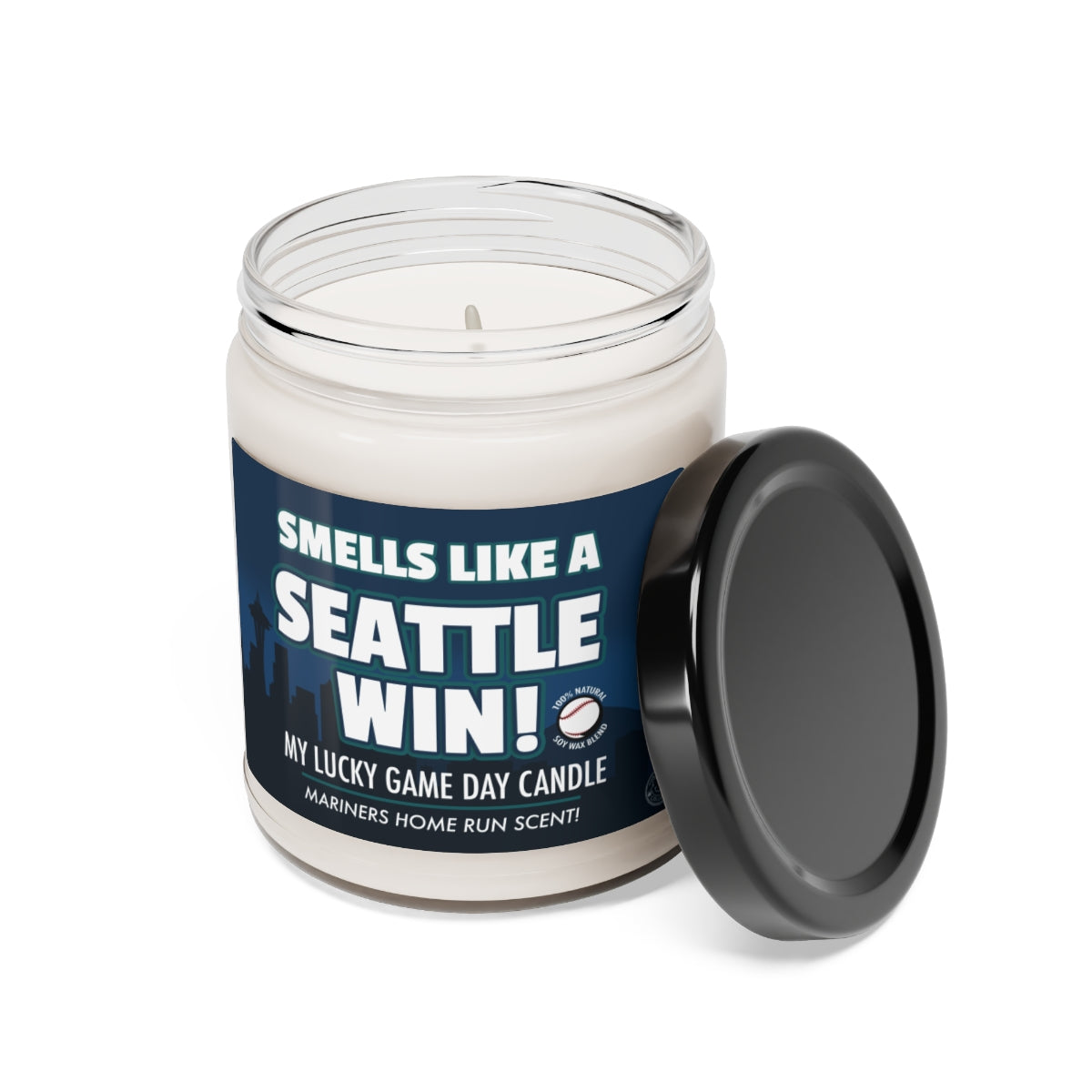 Smells Like A SEATTLE Win Gifting Candle, Seattle Fan Baseball Candle, Seattle Mariners Inspired Decor